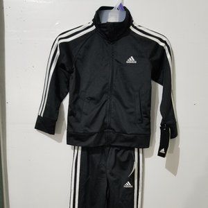 Adidas Black White (001) AG0332 AK01 MA CA1 Boys 2 Piece Set